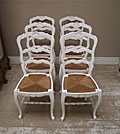 set of 6 provencal style dining chairs